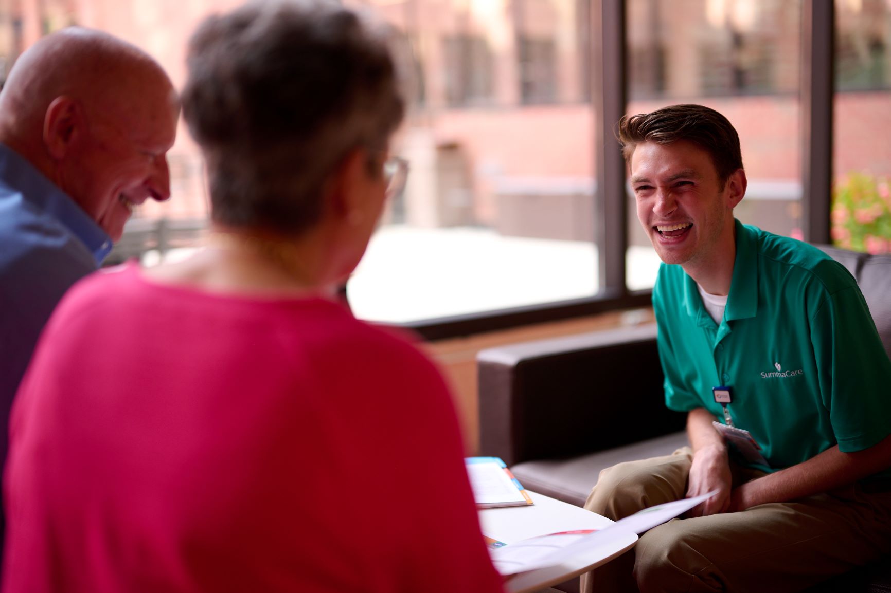 SummaCare rep with couple