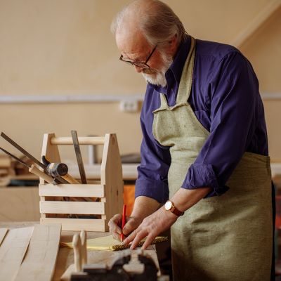 Person working with tools